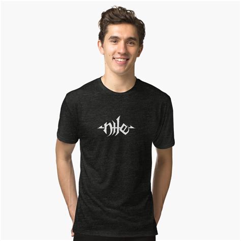 "Nile - Band White Logo" T-shirt by michaelhavart | Redbubble