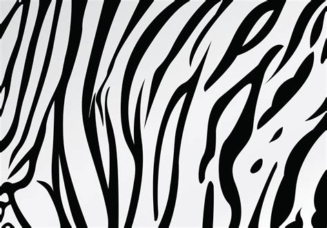 Zebra Print Stripes Pattern Stencil