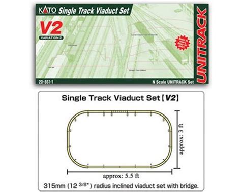 Kato N V2 Single Track Viaduct Set [KAT208611] - HobbyTown