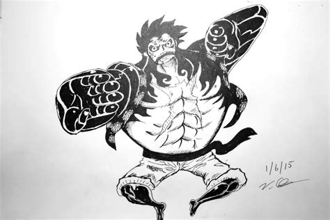 Luffy Gear Png Vector Drawing Luffy Gear 4 Transparent Png - PDMREA