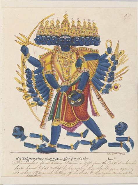 Ravana, King of Lanka, with bow | Unknown | V&A Explore The Collections