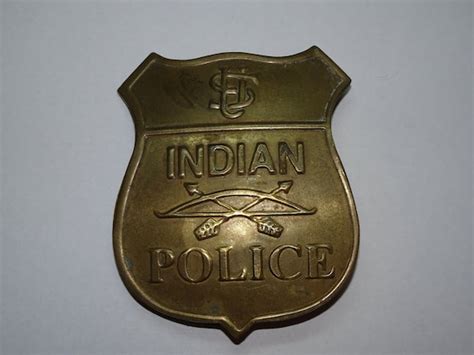 Vintage Copper Tone US Indian Police Badge Heroes of… - Gem