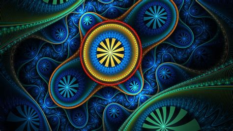 Download Colors Psychedelic Trippy Abstract Fractal HD Wallpaper