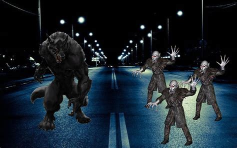 A Lycan vs Three Vampires by FierceStorm2002 on DeviantArt