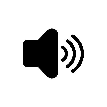 Sound Volume High Vector Icon Isolated Volume High Flat Emoji Emoticon ...