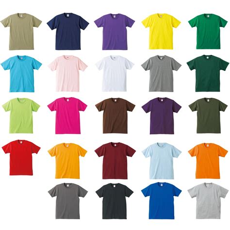 New Men's Basic Plain Tee T-Shirt Crew Neck Shirt Solid Color Cotton T-Shirt Blouse, View Plain ...