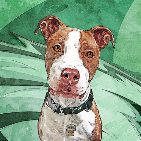 Custom Pet Portrait Pop Art Dog Portrait on Canvas Dog Lover | Etsy