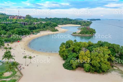 Sentosa Beach Stock Photo - Download Image Now - Above, Asia, Beach - iStock