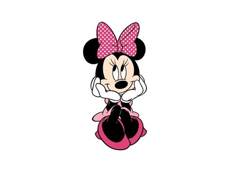 Minnie Mouse Vector PNG vector in SVG, PDF, AI, CDR format