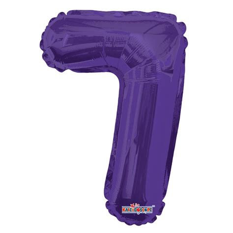 Purple 7 Number Balloon (14 Inch) | APAC EU