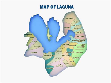 Map Of Laguna Province, HD Png Download , Transparent Png Image - PNGitem