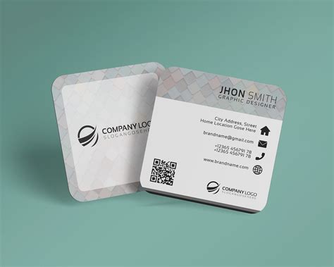 Square Business Card. :: Behance