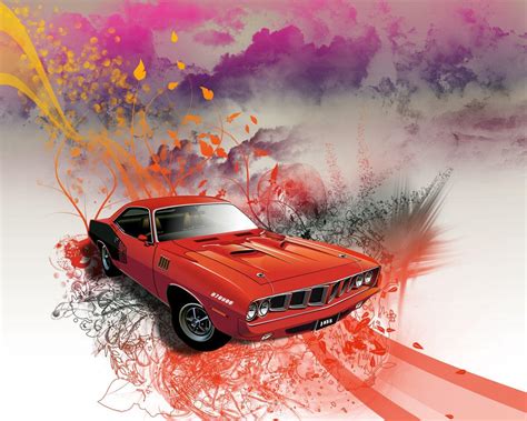 Muscle Car Art Wallpapers - Top Free Muscle Car Art Backgrounds - WallpaperAccess