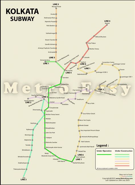 Kolkata Metro — Map, Lines, Route, Hours, Tickets