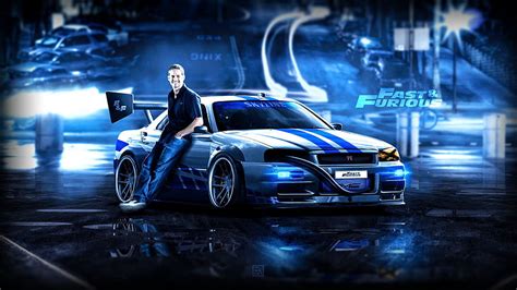 Paul Walker Car posted by Sarah Peltier, paul walker nissan skyline HD ...