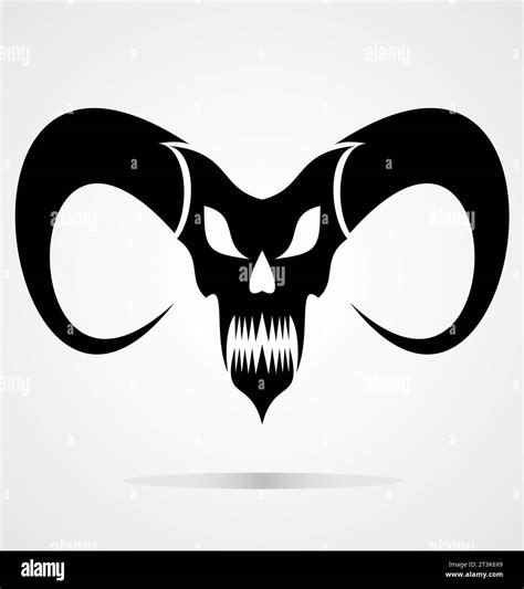 Black demon skulls Royalty Free Vector Image Stock Vector Image & Art - Alamy