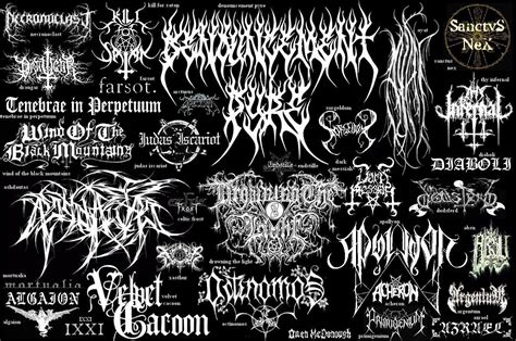 Black Metal logos. | Band logo design, Metal band logos, Metal logo design