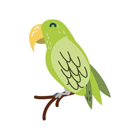 green parrot bird 3735972 Vector Art at Vecteezy