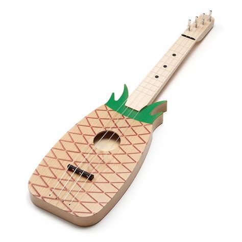 Pineapple Ukulele | wood instrument, handmade, luau | UncommonGoods