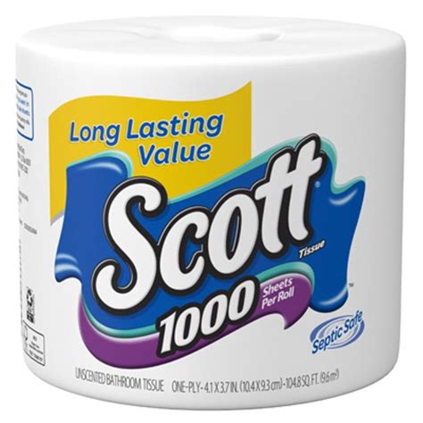 Scott 1000 Sheets per Roll Toilet Paper, 1 Roll - Walmart.com - Walmart.com