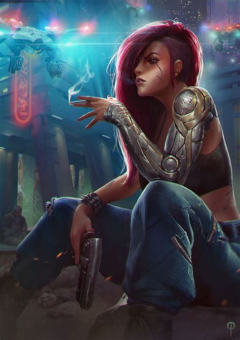 Digital Art by Callergi | Concept Art & Interesting Pictures | Cyberpunk girl, Cyberpunk art ...