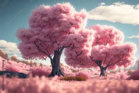 pink tree in the park,landscape,landscape with trees and clouds,landscape with trees,,sakura ...