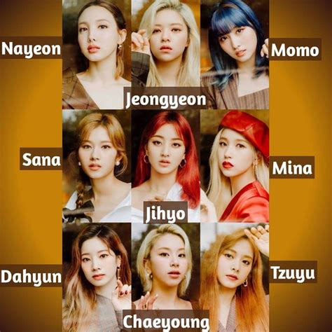 Twice names | Kpop girl groups, Kpop idol, Twice names