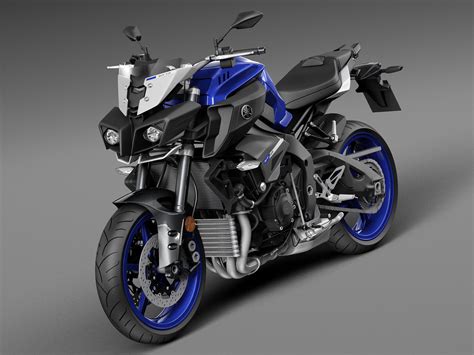 Yamaha MT-10 2016 3D Model MAX OBJ 3DS FBX C4D LWO LW LWS | CGTrader.com