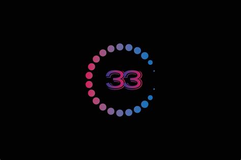 33 number and letter initial logo design template vector illustration. 23024177 Vector Art at ...