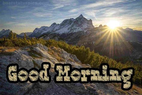 Beautiful Good Morning Mountain HD Images [2024] - Best Status Pics