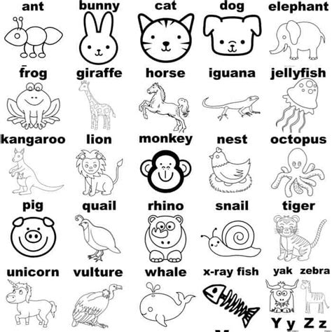 Alphabet Printable Coloring Pages - Made with HAPPY