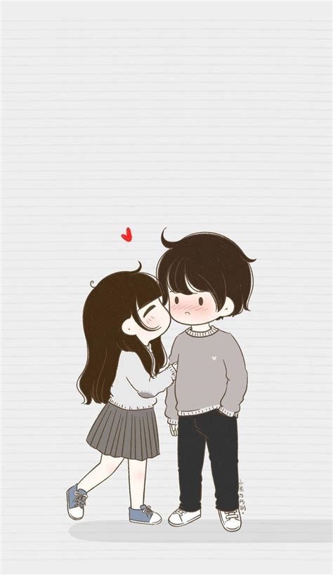 Cute Cartoon Anime Couple Wallpapers - Wallpaper Cave