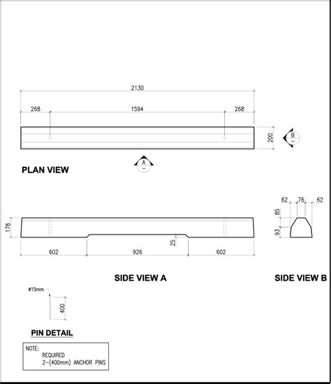 7-Foot Standard Curb | Westcon Precast Alberta