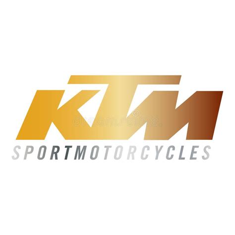 Ktm shiny logo editorial image. Illustration of motorcycle - 258123775