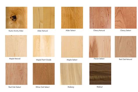 Types Of Wood For Cabinet Doors