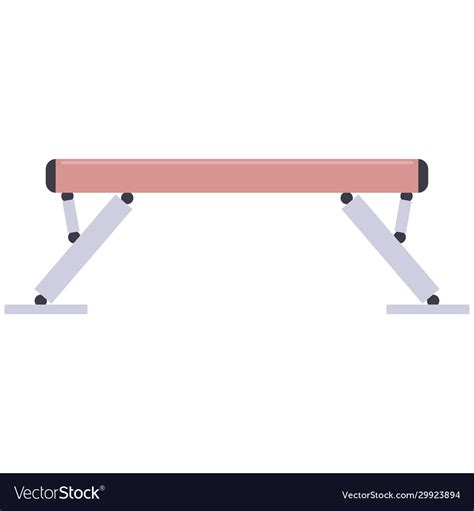 Gymnastic balance beam Royalty Free Vector Image