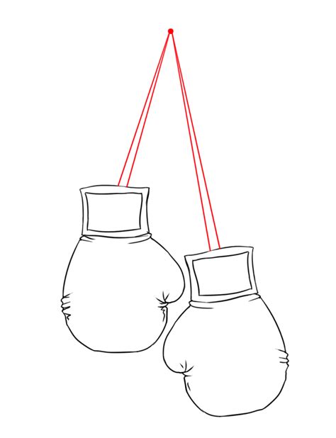 Hanging Boxing Gloves Drawing at GetDrawings | Free download