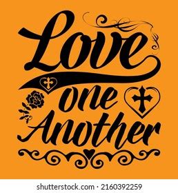 Love One Another Jesus Bible Verse Stock Vector (Royalty Free) 2160392259 | Shutterstock