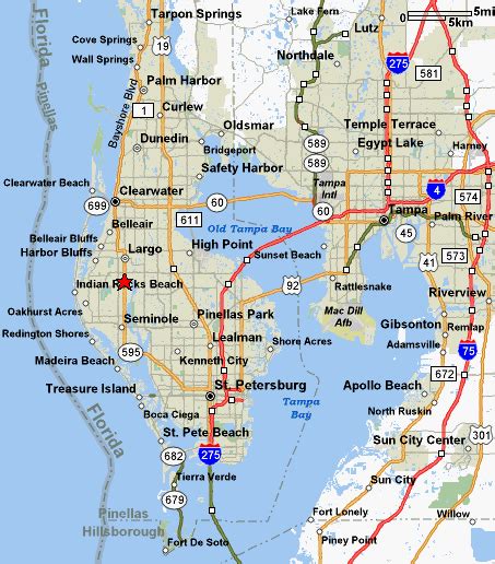 Saint Petersburg Map St Petersburg Florida Map