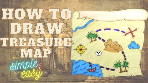 How to Draw a Simple Treasure Map for Kids Easy | Easy Drawing Videos for Kids - YouTube