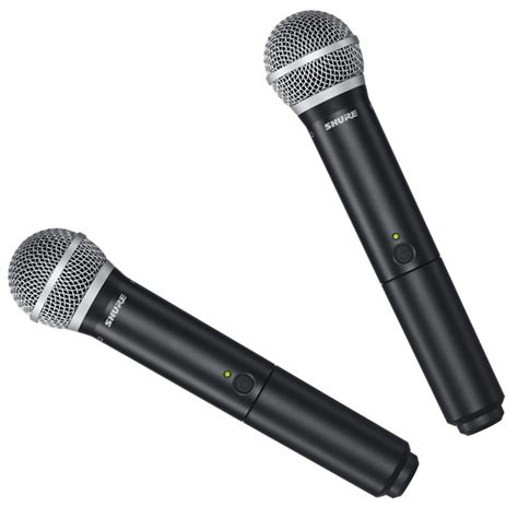 Shure BLX288UK/PG58 Dual Handheld Wireless Microphone System - ExDemo ...