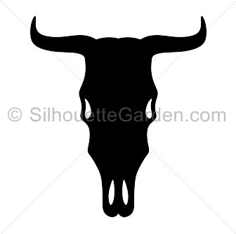 Cow Skull Silhouette - Free Clip Art, Printable, and Vector Downloads