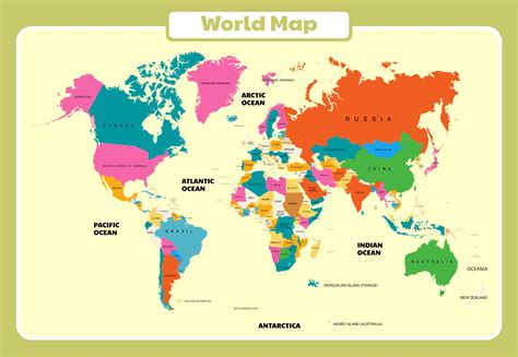 Printable World Map With Countries