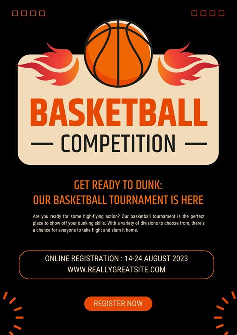 Basketball Tournament Flyer Template