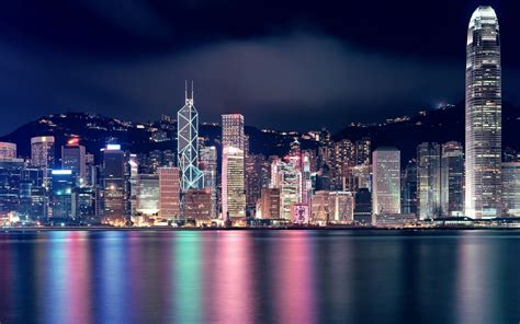 Hong Kong Skyscrapers Mac Wallpaper Download | AllMacWallpaper