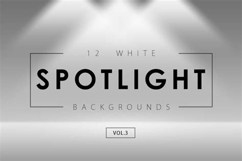 12 White Spotlight Backgrounds 3 - Design Template Place