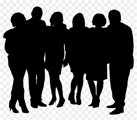 Group Of People Silhouette - Group Of People Silhouette Png - Free Transparent PNG Clipart ...