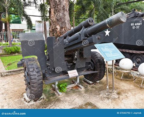 USA M101 Howitzer. War Remnants Museum, Ho Chi Minh Stock Photos - Image: 37043793