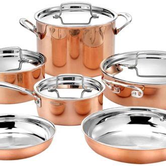 Cuisinart Tri-Ply Copper 10-Piece Cookware Set – Hedys