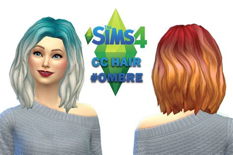 Sims 4 cc hair ombre - fananax